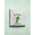 thumbnail image 1 of Pickle University Sweatshirt Women's -SmartPrintsInk Designs, 1 of 4