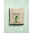 thumbnail image 1 of Pickle University Sweatshirt Women's -SmartPrintsInk Designs, 1 of 4
