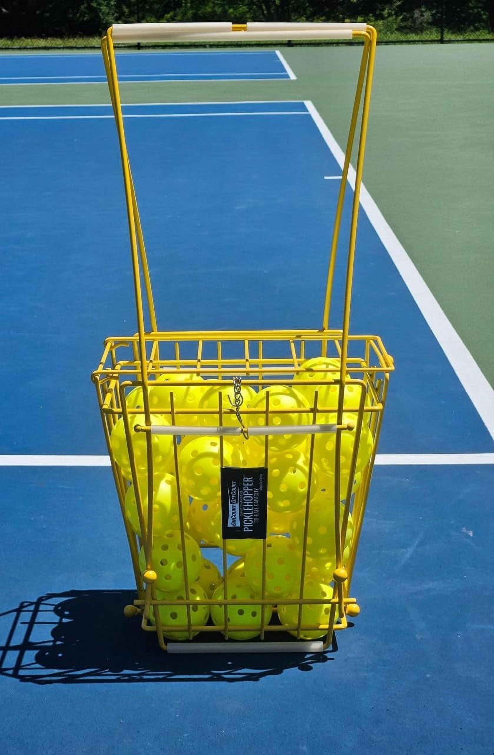 PickleHopper - Holds 30 Pickleballs - Small Portable Pickleball Collector for Easy Pickup and Storage