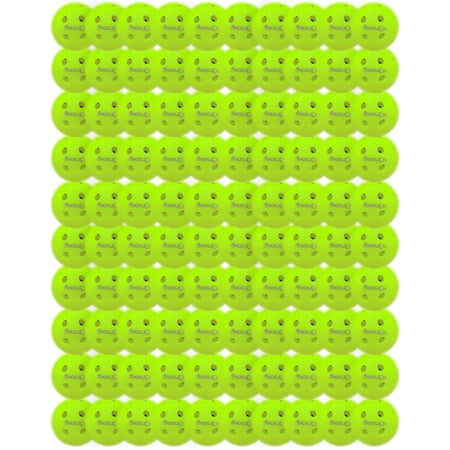 PickleOn - Neon Green - Outdoor Pickleball Balls - 40 holes - USAPA Standards -100 Pack