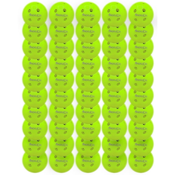 PickleOn - Neon Green - Outdoor Pickleball Balls - 40 holes - USAPA Standards - 50 Pack