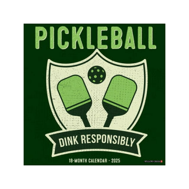 Pickleball 2025 12 X 12 Wall Calendar