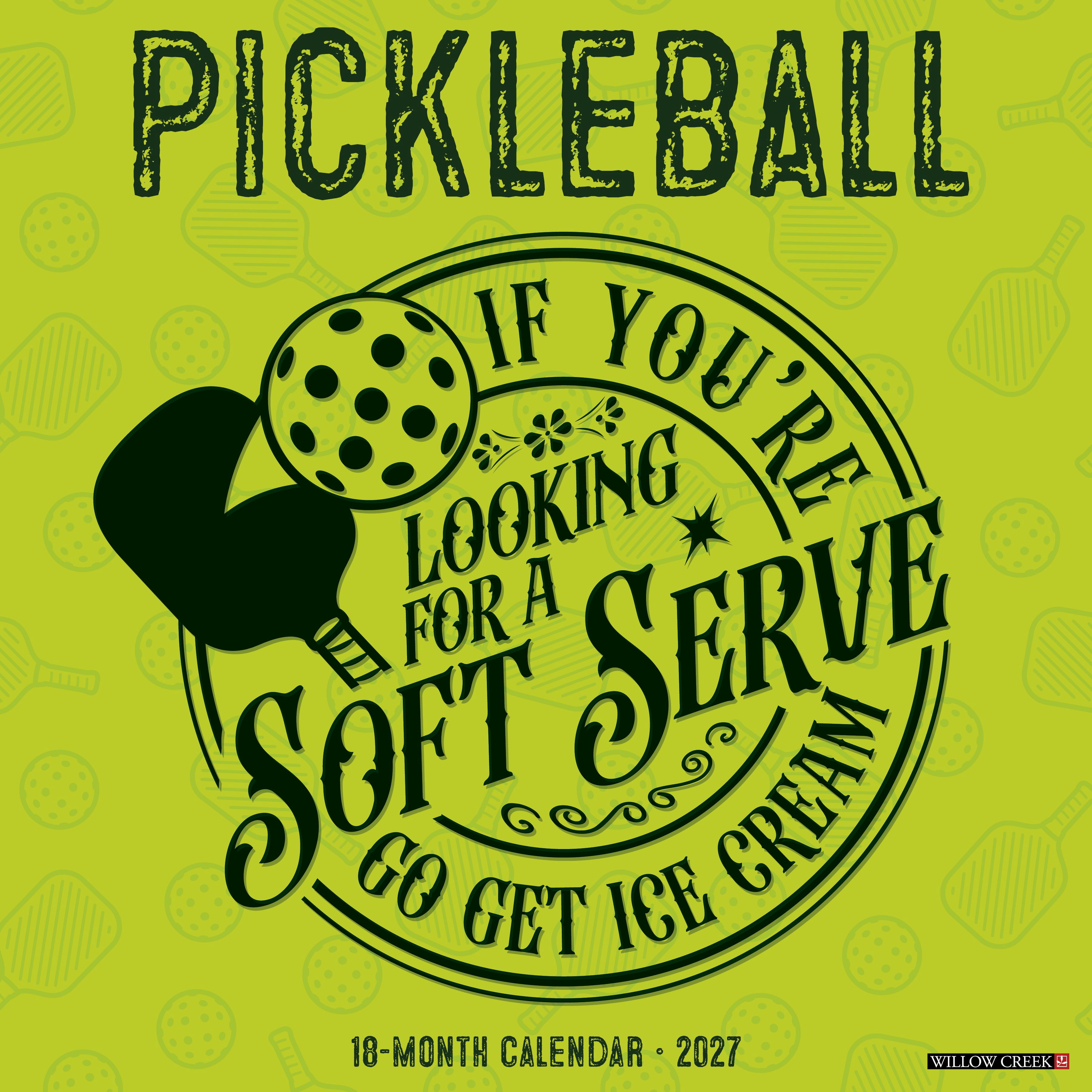 Willow Creek Press, Pickleball 2027 Wall Calendar
