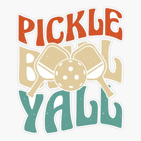 Pickleball Active Sport Everyday Decor Art Fresh Style Vinyl Sticker