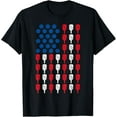 thumbnail image 1 of Pickleball American Flag 4Th Of July USA Men Women Funny T-Shirt, 1 of 4