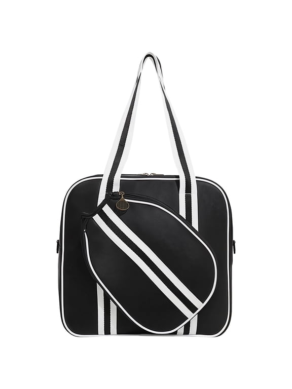 Pickleball Bag for Women, Large Capacity Tennis Bag, Lightweight 0.88 lbs / 0.4 kg Sports Duffel with Racket Pocket, Wide Shoulder Strap,14.2 x 5.1 x 13.4 in / 36 x 13 x 34 cm Gym Travel Bag