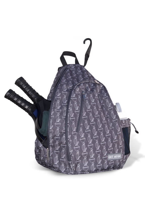 Pickleball Bag for Men & Women Pickleball Backpack - Adjustable Sling Bag/Crossbody with Fence Hook