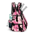 thumbnail image 1 of Pickleball Bag with Padded Back, Camouflage Pink Multi-Compartment Paddle Backpack, Lightweight Nylon Sports Bag for Men & Women, 1 of 8