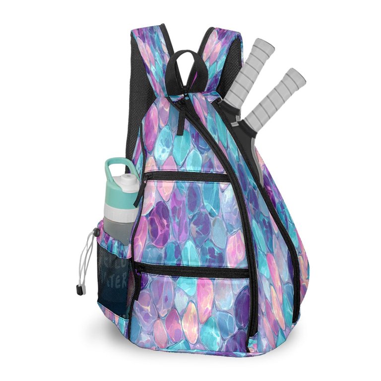 Pickleball Bag with Padded Back, Tortoiseshell Pink Multi  display picture 3