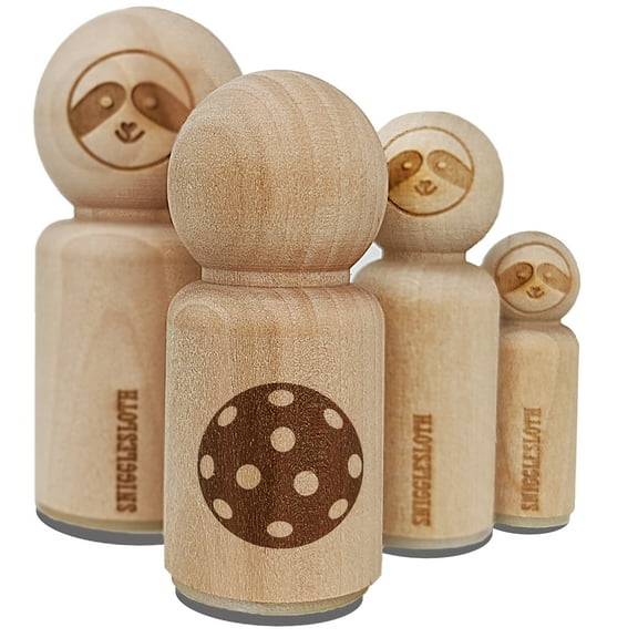 Pickleball Ball Holes Rubber Stamp for Scrapbooking Crafting Stamping - Small 3/4 Inch