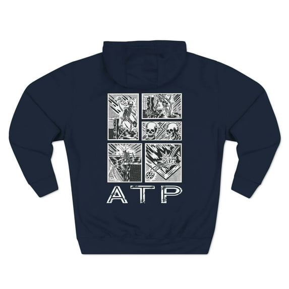 Pickleball - Comic ATP Three-Panel Fleece Hoodie