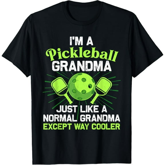 Pickleball Design For Grandma Women Girls Pickle Ball Player T-Shirt Tops Tee