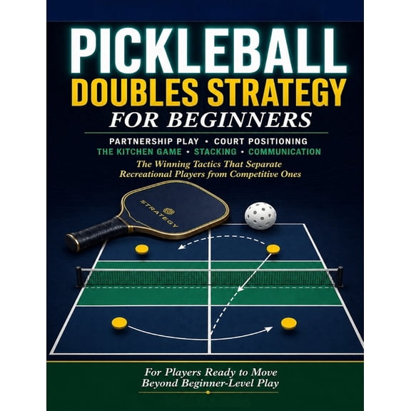 Pickleball Doubles Strategy for Beginners: A Complete Guide to Partnership Play, Court Positioning, the Kitchen Game, St, (Paperback)