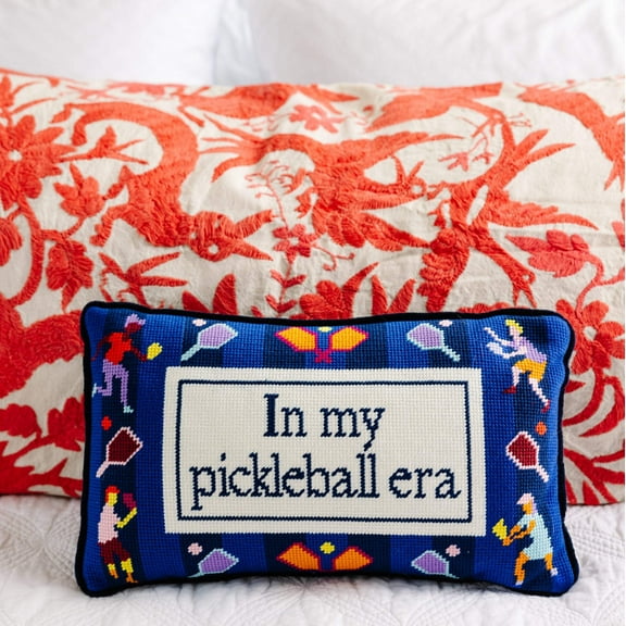 Furbish - Pickleball Era Needlepoint Pillow
