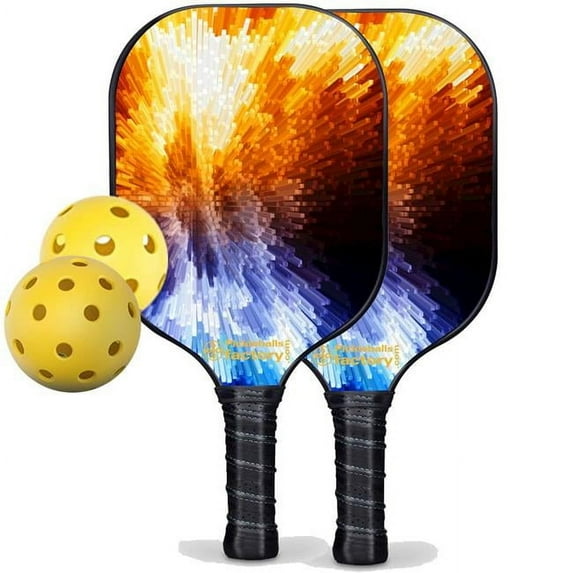 Pickleball Factory Near Me Pickleball Set - Cubes Pickleball Paddles, Pickleball Set for Beginners, Glassfiber Graphite
