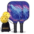 thumbnail image 1 of Pickleball Factory PB0001-4-C Pickleball Paddle Set, Carbonfiber Graphite, 1 of 1