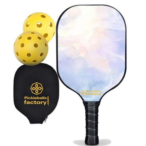 Pickleball Factory PB00013-10-C Pickleballtournament Paddle - Glistening Pickleball in My Area, Best Pickleball Paddle for Power Mini Pickleball Paddle, Carbonfiber Graphite