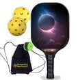 thumbnail image 1 of Pickleball Factory PB00014-12-G Rackets Pickleball - The Moon Beginners Pickleball Near Me - Best Pickleball Paddles 2020 for Beginners, Glassfiber Graphite, 1 of 1