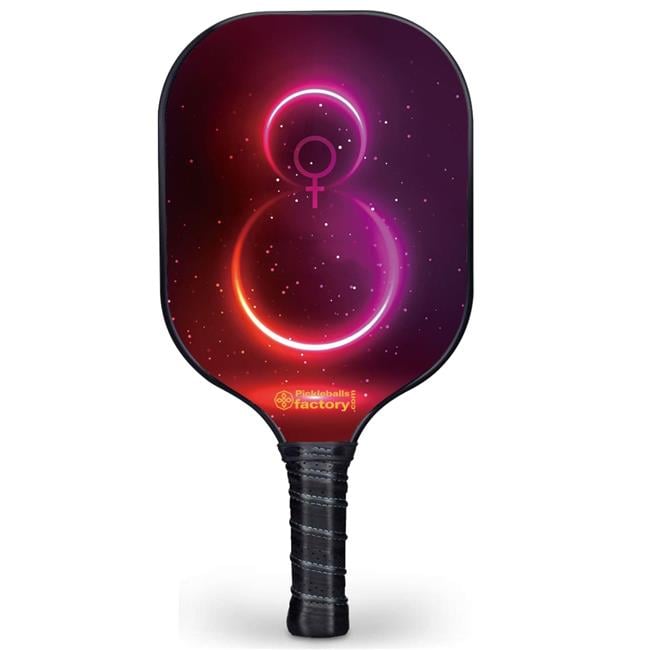 Pickleball Factory PB00016-7-C Best Pickleball Set - The Girl Custom Pickleball Paddle, Pickleball Court Set Up, Carbonfiber Graphite