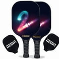 thumbnail image 1 of Pickleball Factory PB00017-5-C Pickleball Paddle Set - Tow Pro Pickleball Paddle, Best Pickleball Starter Set, Carbonfiber Graphite, 1 of 1
