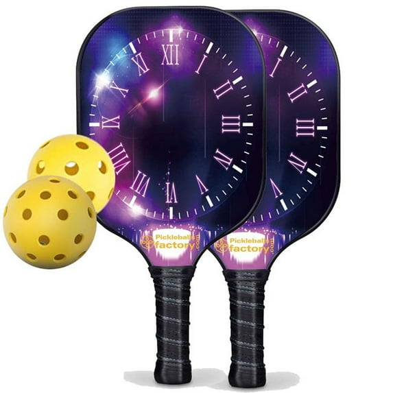 Pickleball Factory PB00021-2-C Pickleball Paddle Set - Dials Best Pickleball Paddles 2022, Pickleball Sets for Sale, Carbonfiber Graphite