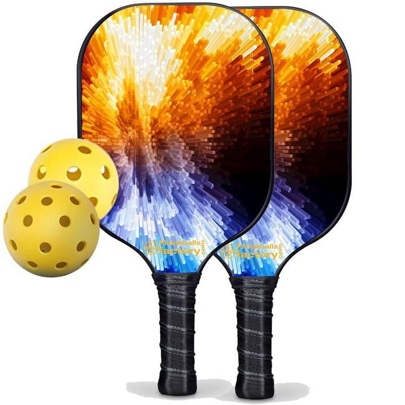 Pickleball Factory PB00023-2-C Near Me Pickleball Set - Cubes Pickleball Paddles, Pickleball Set for Beginners, Carbonfiber Graphite