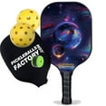 thumbnail image 1 of Pickleball Factory PB00024-11-G Pickleballtournament Paddle - Planet Pickleballers, Types of Pickleball Paddles Pickleball Paddle With Largest Sweet Spot, Glassfiber Graphite, 1 of 1