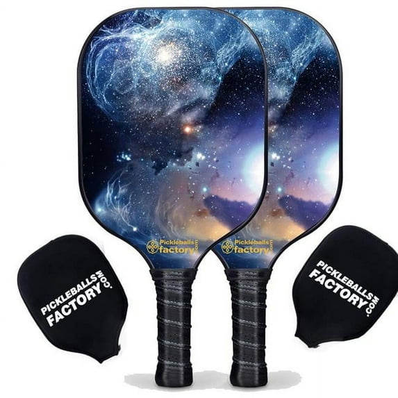 Pickleball Factory PB00026-5-G Pickleball Paddle Set - The Milky Way Best Pickleball Paddle, Beginner Pickleball Set, Glassfiber Graphite