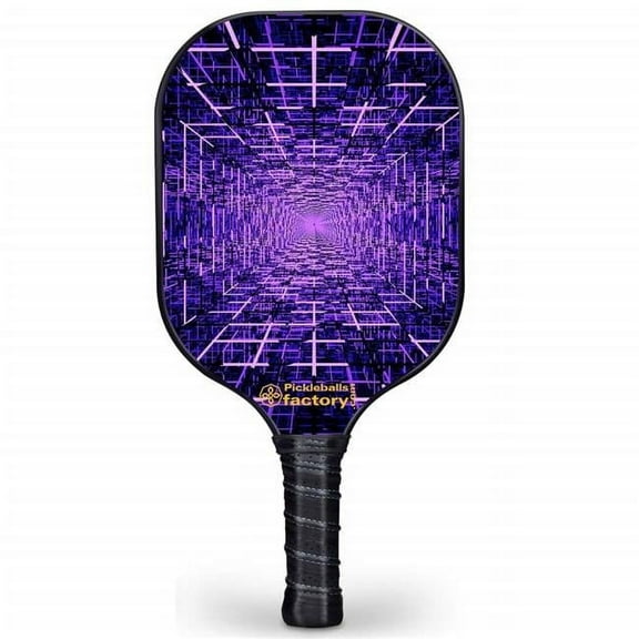 Pickleball Factory PB00034-7-G Pickleball Paddles - Data Grid Professional Pickleball, Pickleball Lifetime Fitness Pickleball Bats & Balls, Glassfiber Graphite