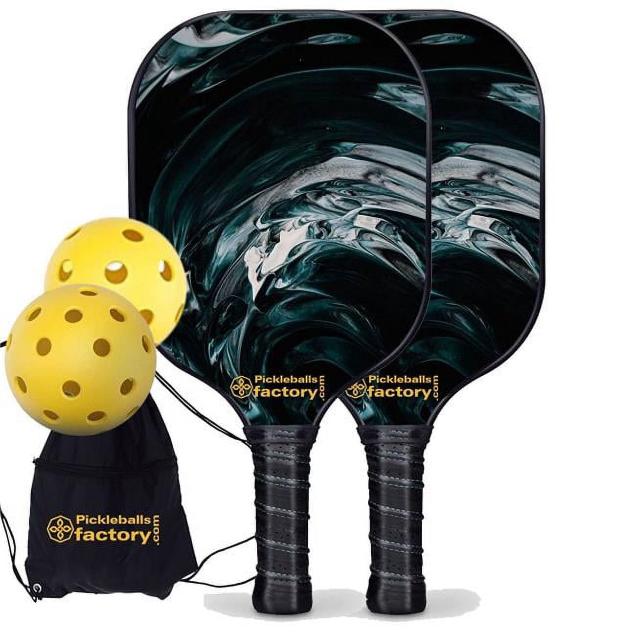 Pickleball Factory PB00035-4-G Pickleball Paddle Set - Silk Satin ...