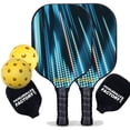 thumbnail image 1 of Pickleball Factory PB00039-3-C Pickleball Paddle Set - Neon Light Pro Pickleball Paddle, Pickle Ball Starter Kit, Carbonfiber Graphite, 1 of 1