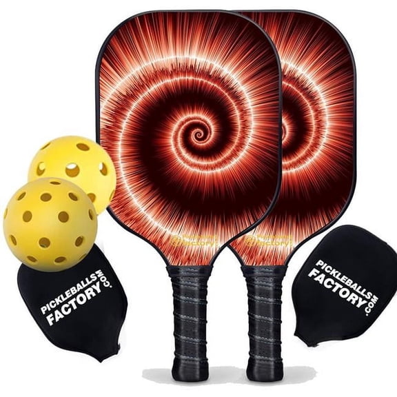 Pickleball Factory PB00041-3-G Near Me Pickleball Set - Whirlings Pickleball Equipment , Glassfiber Graphite
