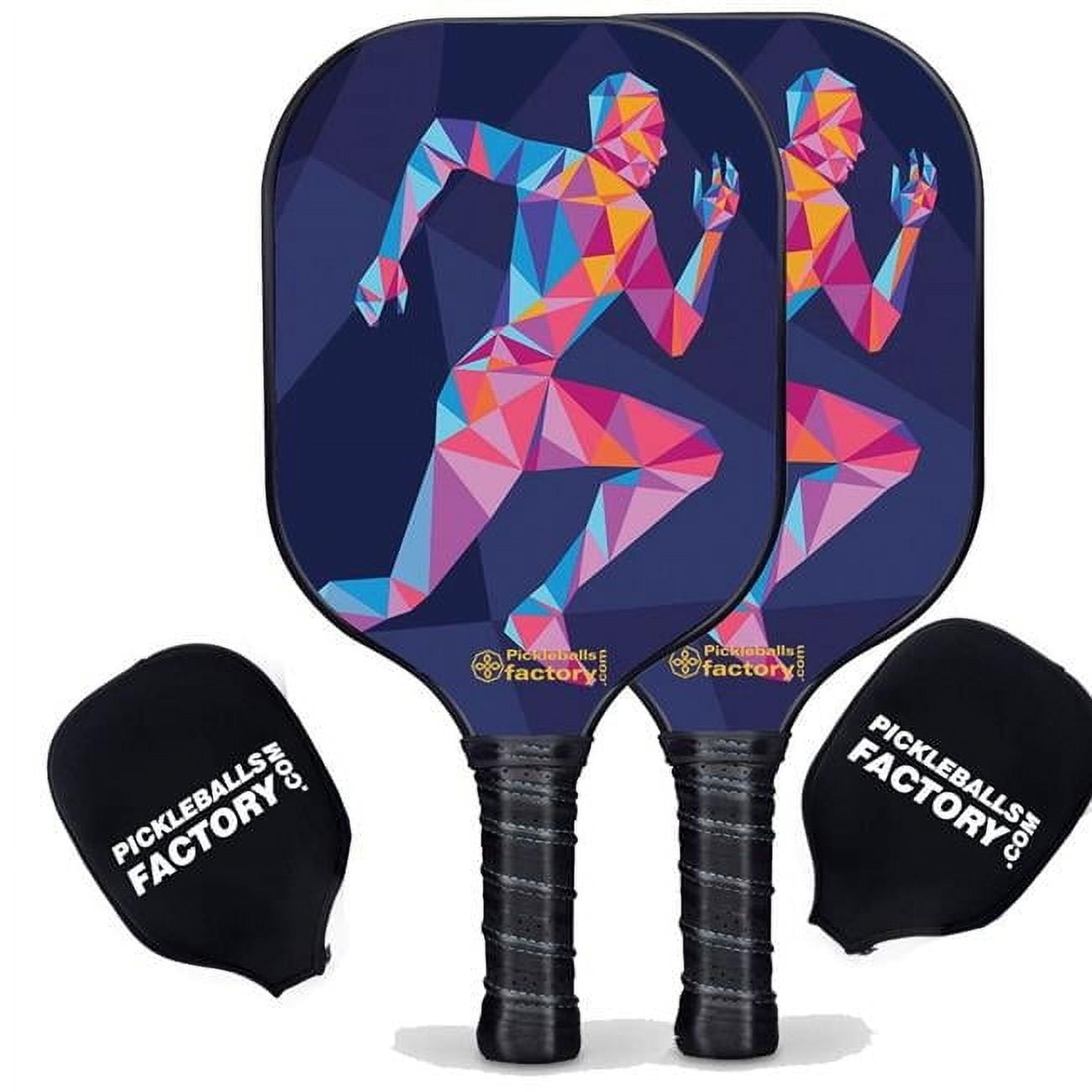 Pickleball Factory PB00044-5-G Pickleball Paddle Set - Sports Pickleball Paddles Near Me, Pickleball Sets for Sale Near Me, Glassfiber Graphite