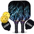 thumbnail image 1 of Pickleball Factory PB00045-3-G Pickleball Starter Set - Leaves Pickleball Paddles, Portable Picklenet, Glassfiber Graphite, 1 of 1