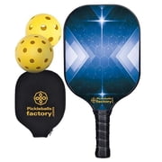 Pickleball Factory PB00046-10-C Pickleballtournament Paddle - Stars Pickleball Tennis, Tennis Warehouse Pickleball Pickle Tennis Court, Carbonfiber Graphite