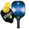 thumbnail image 1 of Pickleball Factory PB00046-11-G Pickleballtournament Paddle - Stars Pickleball Tennis, Tennis Warehouse Pickleball Pickle Tennis Court, Glassfiber Graphite, 1 of 1