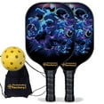 thumbnail image 1 of Pickleball Factory PB00048-6-C Near Me Pickleball Set - Mirs Custom Pickleball Paddle, Carbonfiber Graphite, 1 of 1