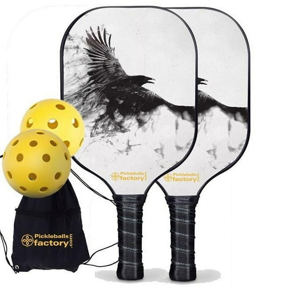 Pickleball Factory PB0005-4-G Near Me Pickleball Set - Mirs Personalized Pickleball Paddle, Glassfiber Graphite
