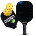 thumbnail image 1 of Pickleball Factory PB00060-11-C Custom Pickleball Paddle - Mirs Personalized Pickleball Paddle, Quiet Pickleball Paddles, Carbonfiber Graphite, 1 of 1