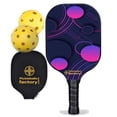 thumbnail image 1 of Pickleball Factory PB0008-10-C Pickleball Equipment Paddles - Wave Point Sport Court Pickleball, Cheap Pickleball Paddles Pickleball Balls for Sale, Carbonfiber Graphite, 1 of 1