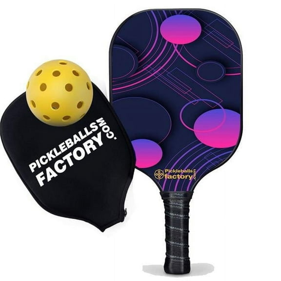 Pickleball Factory PB0008-8-G Pickleball Equipment Paddles - Wave Point Sport Court Pickleball, Cheap Pickleball Paddles Pickleball Balls for Sale, Glassfiber Graphite