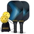 thumbnail image 1 of Pickleball Factory PB0009-4-C Pickleball Starter Set - Hexagon Grids Usapa Pickleball Paddles, Portable Pickleball Set, Carbonfiber Graphite, 1 of 1