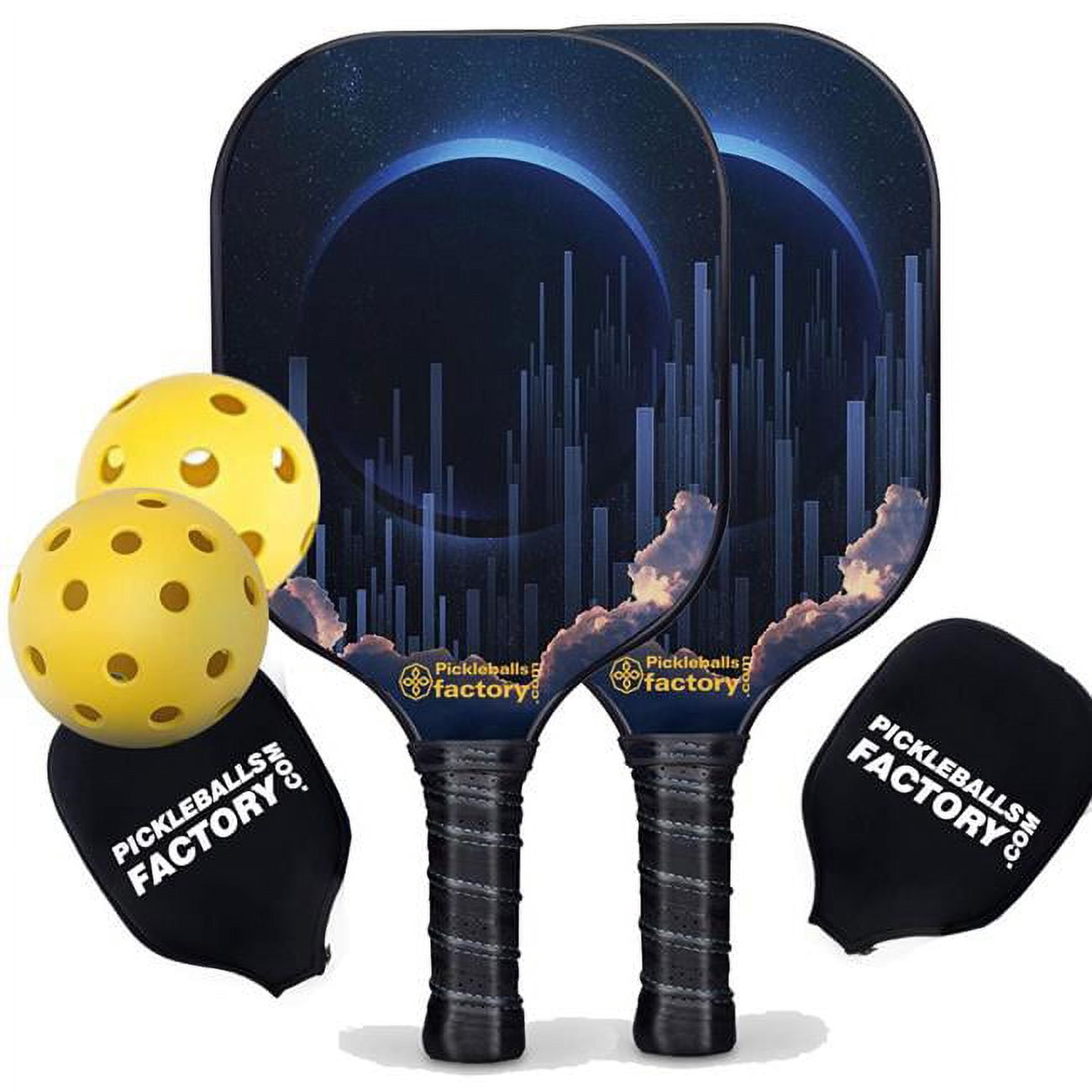 Pickleball Factory Pickleball Paddle Set Lunar Eclipse Pickleball Equipment, Used Pickleball