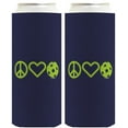 thumbnail image 1 of Pickleball Gifts For Women Peace Love Pickleball 2-Pack Ultra Slim Can Thermocoolers, 1 of 8