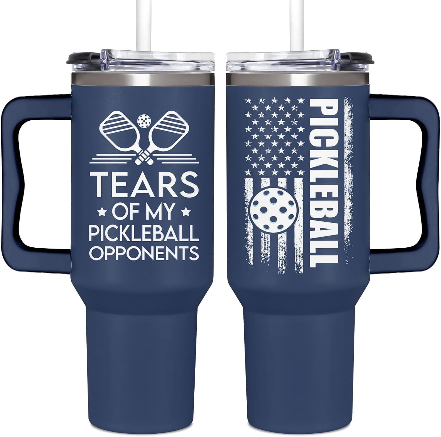 Pickleball Gifts For Men, Gifts For Pickleball Lovers, Pickleball Christmas Gift, Pickleballs Present Ideas From Son, Daughter And Kids, Christmas Presents For Dad, Tumbler 40oz With Handle