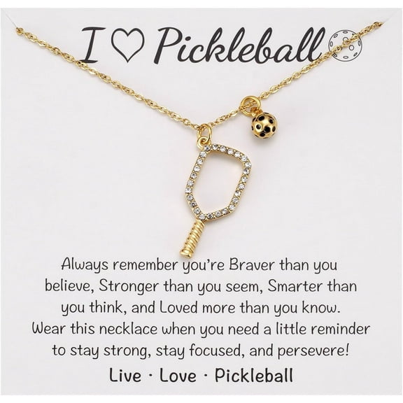 Pickleball Gifts for Women, Pickleball Teams Gifts, Pickleball Sport Lovers Gift, PB Necklace Valentine's Day Bday for Women