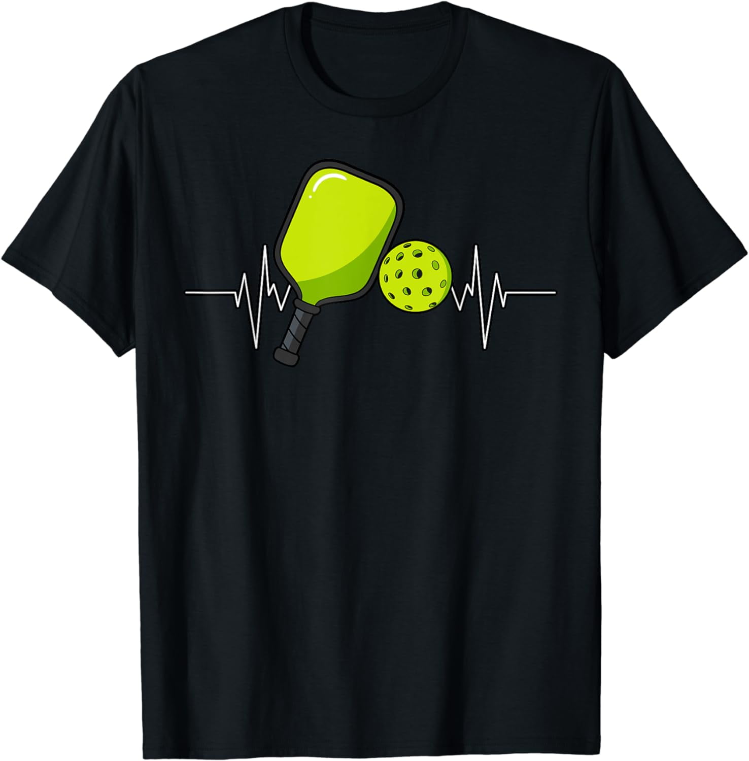 Pickleball Heartbeat Racket Sports Lovers Paddleball Players TShirt