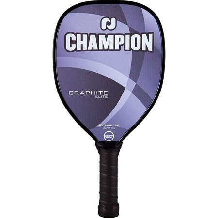 Pickleball, Inc. Champion Graphite Pickleball Paddles | X + Elite Shapes | Strong & Powerful Polymer Honeycomb Core - Durable Textured Graphite Surface for Control(Gray)