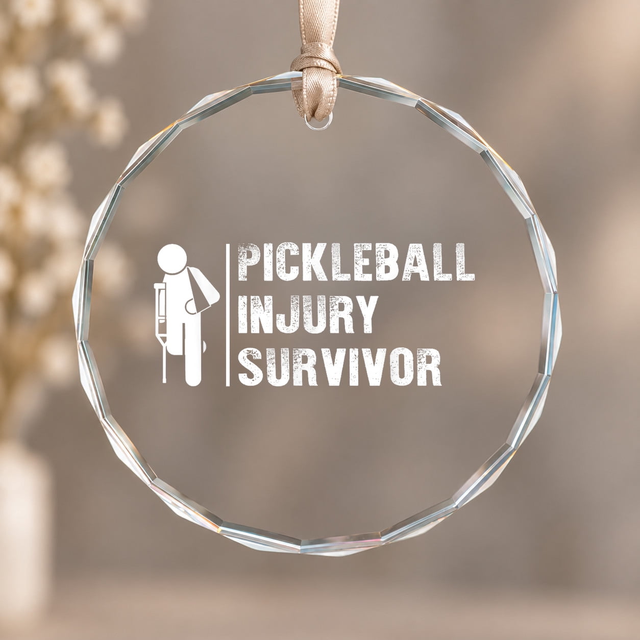 Pickleball Injury Survivor Pickleball Player Lover Theme Ornament ...