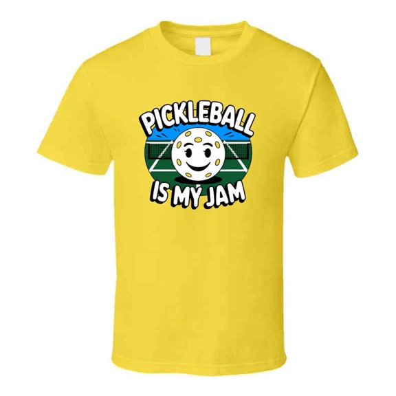 Pickleball Is My Jam T-Shirt Cool Ball Guy Fun Tee For Pickleball Lovers T Shirt